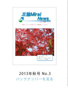 �O��Mirai News 2013�N�H��No.3